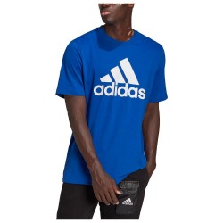 Adidas Essentials Ανδρικό T-shirt Blue Royal με Λογότυπο
